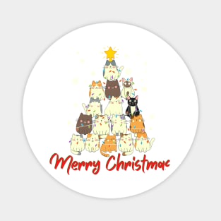 MERRY CHRISTMAS/ CUTE KITTENS CHRISTMAS TREE Magnet